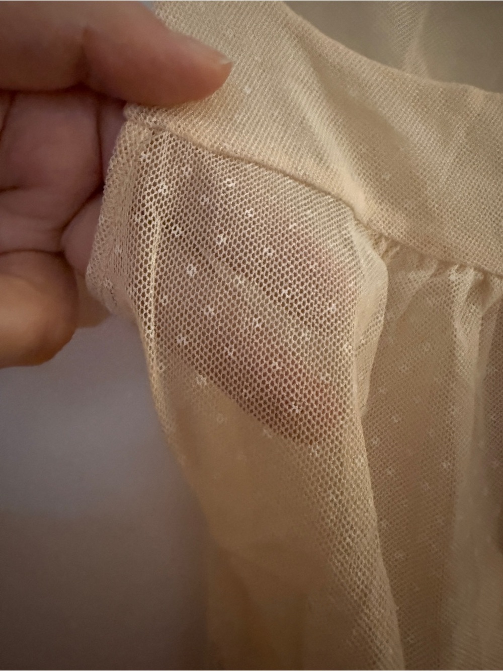 Miu Miu Sheer Nude Mesh Tank Top with Black Trim - Picture 4 of 6